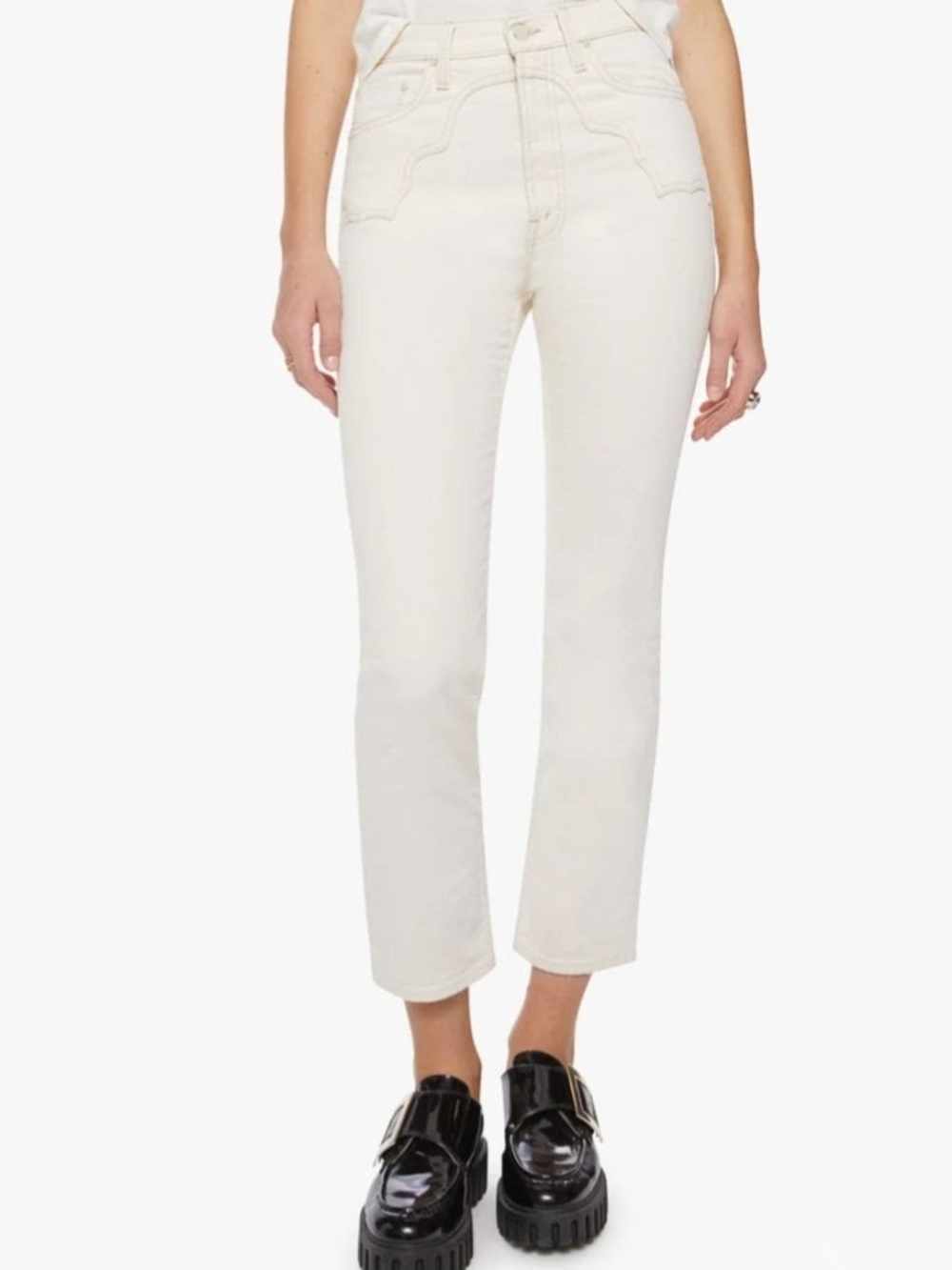 Mother The Buckle Bunny Rider Ankle Jean in Act Natural - Size 26